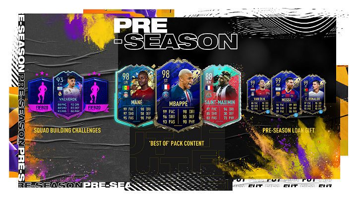 W specjalnej drużynie Best Of wydanej z okazji wydarzenia Pre-Season znalazły się takie znane nazwiska jak Lionel Messi, Cristiano Ronaldo, Kevin De Bruyne, Kylian Mbappé czy Wissam Ben Yedder - FIFA 20: Pre-Season Best Of - FIFA 20 - poradnik do gry
