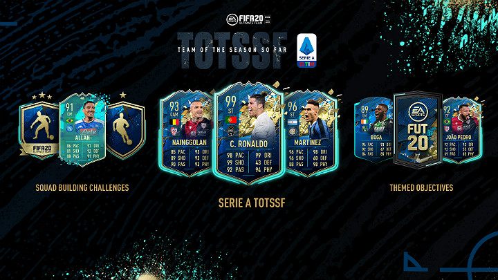 W specjalnej drużynie Serie A TOTSSF znalazły się takie znane nazwiska jak Cristiano Ronaldo, Paulo Dybala, Ciro Immobile czy Alejandro Gómez - FIFA 20: Drużyna Dotychczasowego Sezonu Serie A (Serie A TOTSSF) - FIFA 20 - poradnik do gry