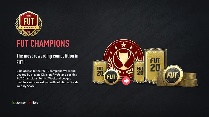 FUT Champions to prestiżowa i niezwykle wymagająca liga weekendowa do której można się dostać po uzyskaniu odpowiedniej ilości punktów - Tryby gry w FUT 20, FIFA 20 Ultimate Team - FIFA 20 - poradnik do gry