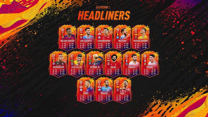 LP - Bohaterowie Nagłówków (Headliners) - FIFA 20 Ultimate Team - FIFA 20 - poradnik do gry