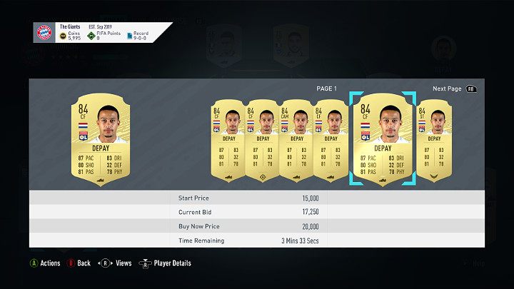 W trakcie zdobywania nowych piłkarzy warto sprawdzać ich ceny rynkowe - Podstawy handlu w FUT 20, FIFA 20 Ultimate Team - FIFA 20 - poradnik do gry
