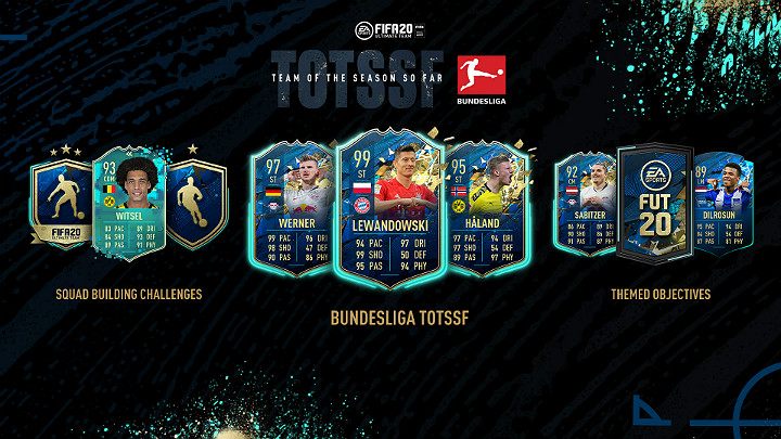 W specjalnej drużynie Bundesliga TOTSSF znalazły się takie znane nazwiska jak Timo Werner, Marco Reus, Thomas Müller czy Erling Braut Haland - FIFA 20: Drużyna Dotychczasowego Sezonu Bundesliga (Bundesliga TOTSSF) - FIFA 20 - poradnik do gry