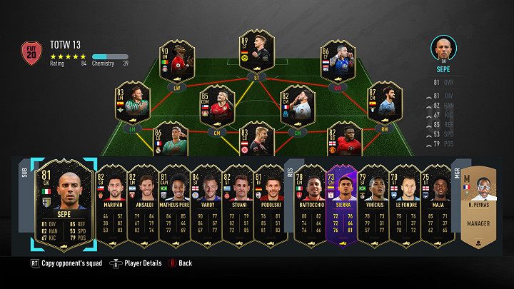 LP - Drużyna Tygodnia 13 (TOTW) - FIFA 20 Ultimate Team - FIFA 20 - poradnik do gry