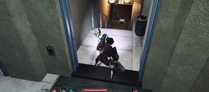 Po otwarciu drzwi kartą magnetyczną znalezioną w mieszkaniu przy nagraniu Szabrownik 1/2, nagranie znajdziesz na schodach - The Surge 2: Jericho Downtown - nagrania, sekrety - The Surge 2 - poradnik do gry