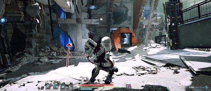 Po przejściu przez dwie kolejne bramy w kierunku Centrum Dowodzenia A - The Surge 2: Jericho Downtown - nagrania, sekrety - The Surge 2 - poradnik do gry