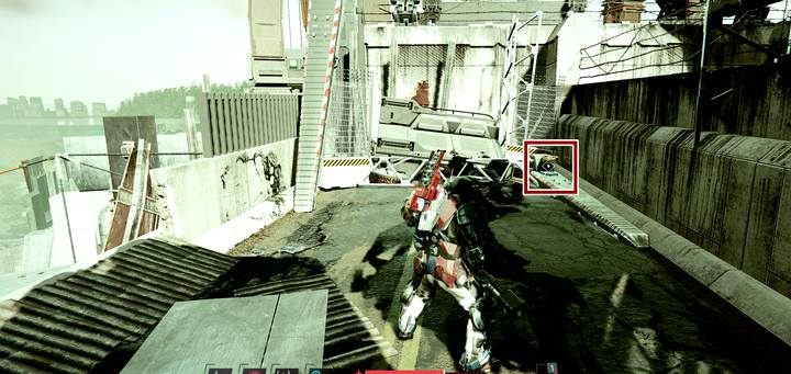 Możesz się tu dostać również z Port Nixon używając liny lub we wcześniejszej fazie gry, pokonując dwóch żołnierzy na autostradzie - The Surge 2: Port Nixon - nagrania, sekrety - The Surge 2 - poradnik do gry