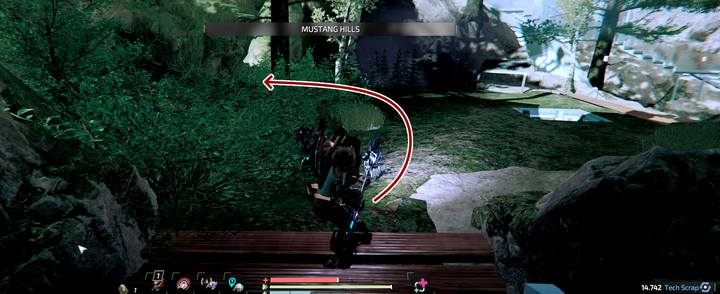 Szlak Mustang Hills - skieruj się w lewo do ukrytej bazy na szczycie schodów - The Surge 2: Port Gideons Rock - nagrania, sekrety - The Surge 2 - poradnik do gry