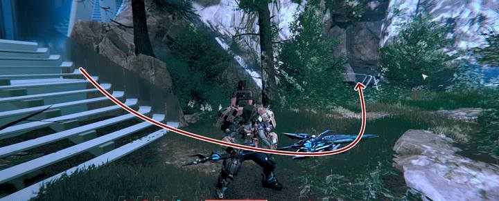 Z lasu Metea na szlaku Boar Trail trzymaj się lewej ściany i wejdź do ukrytej bazy w jaskini - The Surge 2: Port Gideons Rock - nagrania, sekrety - The Surge 2 - poradnik do gry