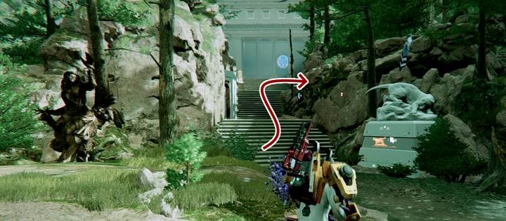 Szlak Cougar Trail: posąg oraz późniejsze tabliczki z podobizną pumy wskażą ci drogę - The Surge 2: Gideons Rock, Trzy wieże - solucja, opis przejścia - The Surge 2 - poradnik do gry