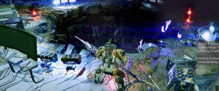 Po aktywacji wszystkich odstraszaczy, wróć do Hawke (i zdeponuj złom) - The Surge 2: Gideons Rock, Trzy wieże - solucja, opis przejścia - The Surge 2 - poradnik do gry