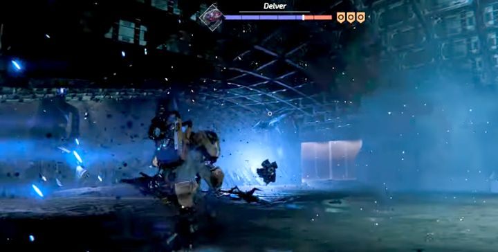 W drugim etapie walki boss przybiera formę cieni, jakie dotąd napotykałeś, zmieniając swoją formę i stając się dużo bardziej dynamicznym - The Surge 2: Gideons Rock, Trzy wieże - solucja, opis przejścia - The Surge 2 - poradnik do gry
