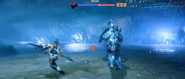 Wróg lubi wykonać szybki atak po szarży, gdy jesteś blisko - jest on łatwo parowany bez uwzględniania kierunku - The Surge 2: Gideons Rock, Trzy wieże - solucja, opis przejścia - The Surge 2 - poradnik do gry