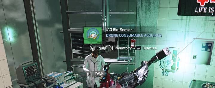 Za ukończenie misji otrzymasz w nagrodę JAG Bio-Sensor (moduł drona), jeśli poprosisz o zapłatę, także 5 000 złomu - The Surge 2: Prywatna praktyka - solucja, opis przejścia - The Surge 2 - poradnik do gry