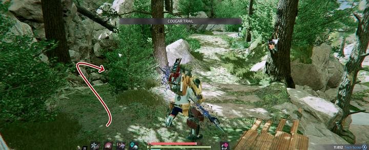 Drugie nasiono leży w małej dziurze za drzewami, przy początku szlaku Cougar Trail - The Surge 2: Odmiana ogrodowa - solucja, opis przejścia - The Surge 2 - poradnik do gry