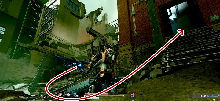 Drzwi wejściowe łatwo przeoczyć, bowiem są prawie zamknięte i musisz użyć siły, by je otworzyć - The Surge 2: Delikatesy - solucja, opis przejścia - The Surge 2 - poradnik do gry