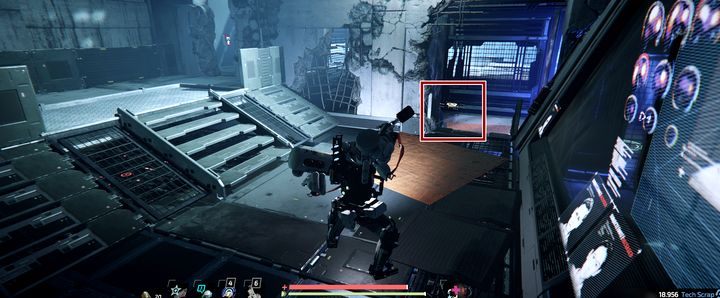 Gdy wyjdziesz wyżej, trafisz do pomieszczenia kontrolnego z licznymi oponentami - The Surge 2: A.I.D Command - nagrania, sekrety - The Surge 2 - poradnik do gry