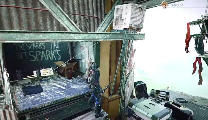 Pierwszy audiolog w tej lokacji znajdziesz na zachodnim murze przed bramą ze strzegącymi jej przeciwnikami - The Surge 2: Elektrownia Atomowa - nagrania, sekrety - The Surge 2 - poradnik do gry