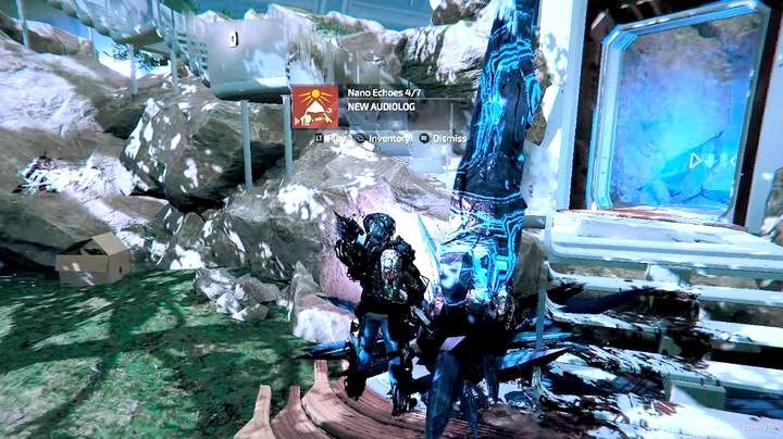 Po przejściu przez szczyt wzgórza zejdź schodami w dół, audiolog leży przed posągiem - The Surge 2: Elektrownia Atomowa - nagrania, sekrety - The Surge 2 - poradnik do gry