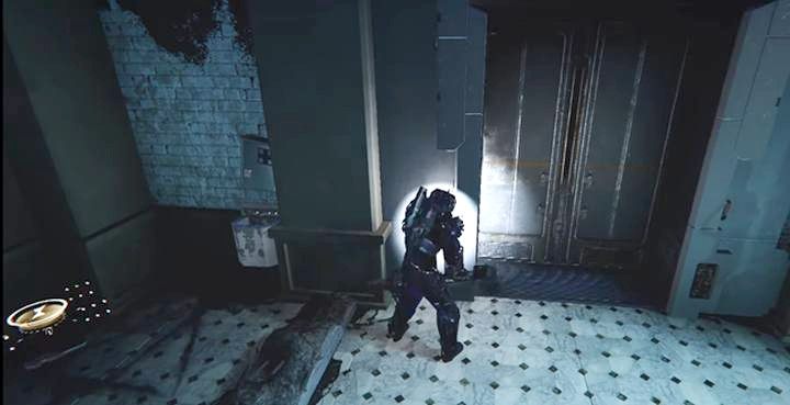 Gdy zjedziesz windą w dół, znajdziesz przy drzwiach audiolog Prison Break-in - The Surge 2: Świadek, część 2 - solucja, opis przejścia - The Surge 2 - poradnik do gry