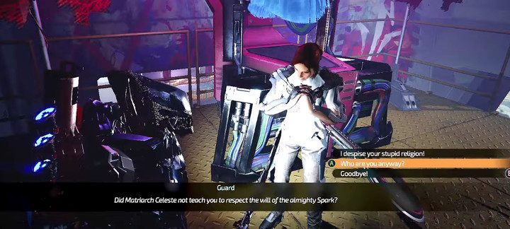 Podczas rozmowy ze strażnikiem, koniecznie wybierz drugą opcję dialogową (Kim jesteś - The Surge 2: Wyzwolenie - solucja, opis przejścia - The Surge 2 - poradnik do gry