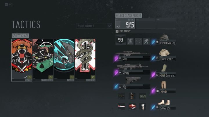 Wybór klasy odbywa się poprzez jedno kliknięcie. Wybierać można jednak jedynie spośród odblokowanych wcześniej klas. - Jak zmienić klasę postaci w Breakpoint? - Tom Clancys Ghost Recon Breakpoint - poradnik do gry