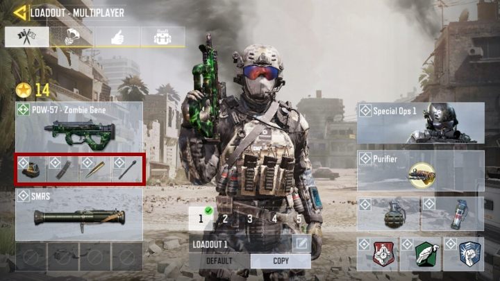 Jeśli natomiast chcesz ulepszyć dany sprzęt, to musisz spojrzeć pod jego ramkę - Jak ulepszyć ekwipunek w Call of Duty Mobile? - Call of Duty Mobile - poradnik do gry