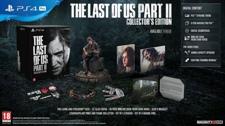 Jest ona oferowana wyłącznie w wersji pudełkowej i oprócz kopii gry zawiera - The Last of Us 2: Wersje gry - The Last of Us 2 - poradnik do gry