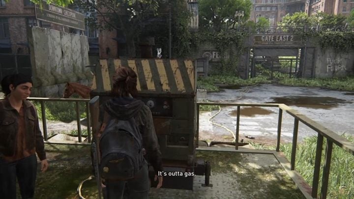 Dołączy do ciebie Dina - The Last of Us 2: Przygotowania, Brama - solucja - The Last of Us 2 - poradnik do gry