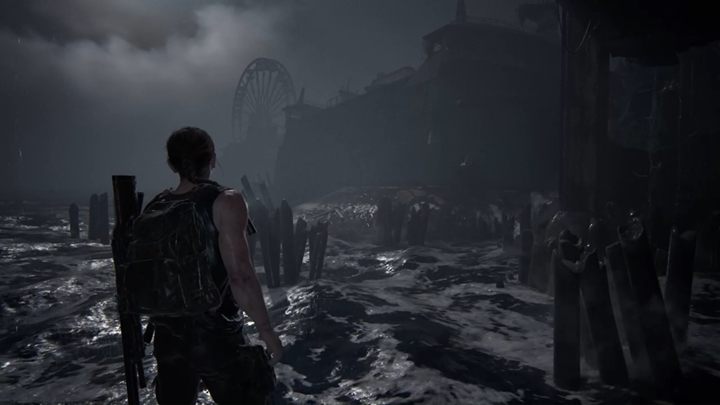 Wskocz do wody i płyń w kierunku statku - The Last of Us 2: Wybrzeże - solucja, opis przejścia - The Last of Us 2 - poradnik do gry