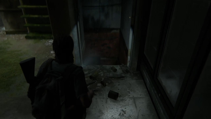 Zeskocz teraz do piwnicy, gdzie w oddali usłyszysz człapacza - The Last of Us 2: Hillcrest - solucja, opis przejścia - The Last of Us 2 - poradnik do gry