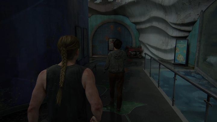 Po wstawce, idź za Yarą - The Last of Us 2: Akwarium / W poszukiwaniu Leva - solucja, opis przejścia - The Last of Us 2 - poradnik do gry