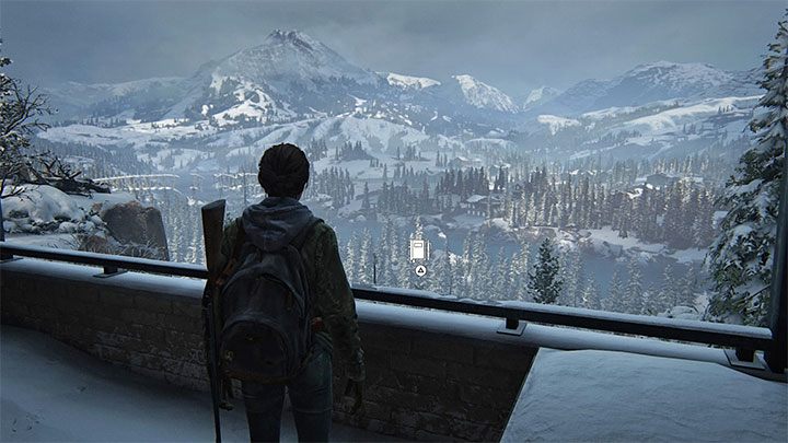 Po wejściu do budynku dotrzesz do punktu widokowego, przy którym Dina i Ellie spędzą kilka chwil oglądając krajobraz - The Last of Us 2: Patrol sekrety, znajdźki - The Last of Us 2 - poradnik do gry