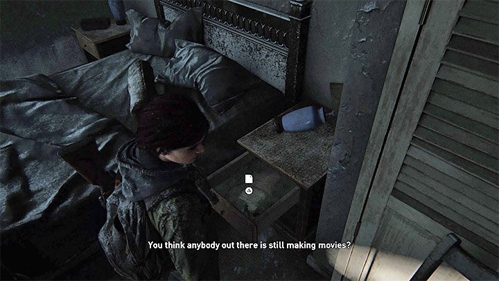 Dokument znajdziesz w szufladzie obok łóżka (szufladę musisz najpierw otworzyć) - The Last of Us 2: Patrol sekrety, znajdźki - The Last of Us 2 - poradnik do gry