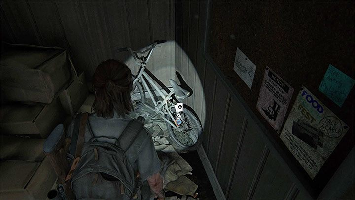 Sekret wsunięty jest pomiędzy szprychy roweru dla dzieci - The Last of Us 2: Hillcrest sekrety, znajdźki - The Last of Us 2 - poradnik do gry
