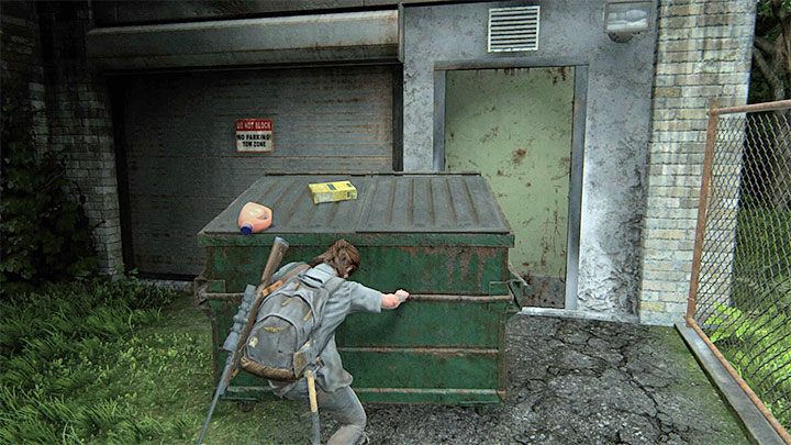 Wejście do warsztatu tarasuje kontener i nie jest to dziełem przypadku, gdyż w środku przebywa grupa zarażonych - The Last of Us 2: Hillcrest sekrety, znajdźki - The Last of Us 2 - poradnik do gry