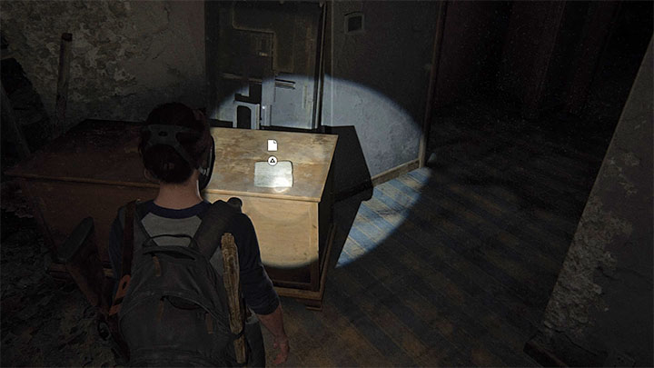 Dokument leży na jednym z mebli w pomieszczeniu 107 - The Last of Us 2: W poszukiwaniu strun / Finding Strings sekrety, znajdźki - The Last of Us 2 - poradnik do gry