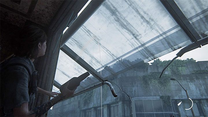 Główne pomieszczenie na piętrze jest zamknięte i żeby się tam dostać musisz rozwiązać dość złożoną zagadkę środowiskową - The Last of Us 2: W poszukiwaniu Nory / The Seraphites sekrety, znajdźki - The Last of Us 2 - poradnik do gry