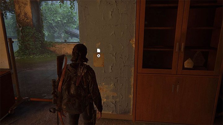 Dokument jest przybity do jednej ze ścian w ruinach - The Last of Us 2: Zatopione miasto sekrety, znajdźki - The Last of Us 2 - poradnik do gry