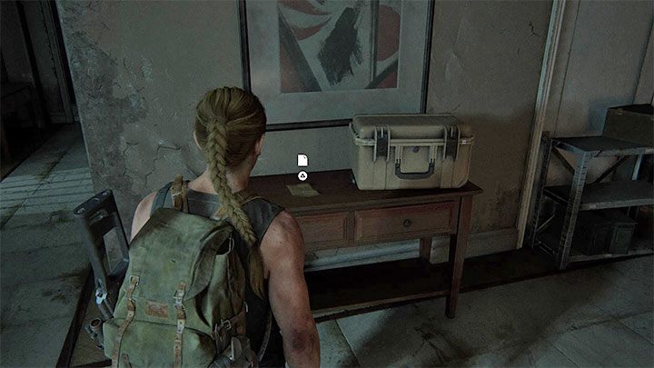 List jest w tym samym dużym pomieszczeniu, w którym znalazłeś opisaną powyżej monetę - The Last of Us 2: Baza / The Forward Base sekrety, znajdźki - The Last of Us 2 - poradnik do gry