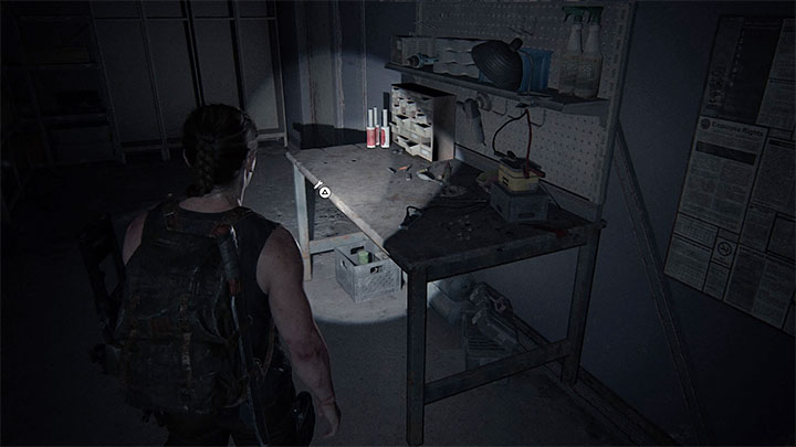 Warsztat znajduje się w pierwszym pomieszczeniu - The Last of Us 2: Wybrzeże / The Coast sekrety, znajdźki - The Last of Us 2 - poradnik do gry