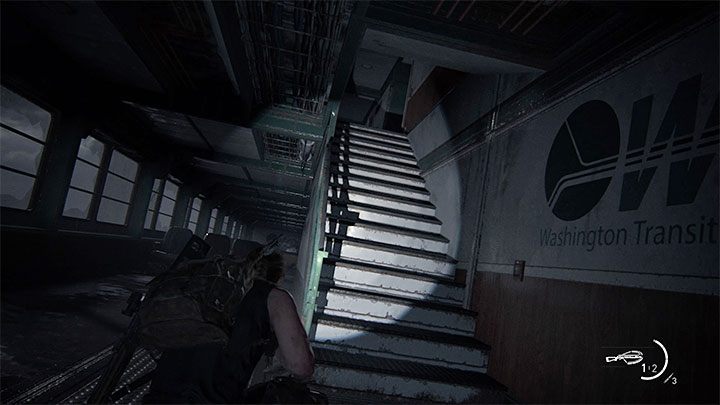 W celu dotarcia do tego sekretu musisz po zdobyciu kuszy skorzystać ze schodów prowadzących na wyższy pokład promu - The Last of Us 2: Wybrzeże / The Coast sekrety, znajdźki - The Last of Us 2 - poradnik do gry