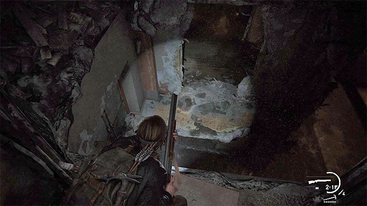Sekret odnajduje się po zeskoczeniu na 11 piętro zrujnowanego wieżowca - The Last of Us 2: Zejście sekrety / The Descent, znajdźki - The Last of Us 2 - poradnik do gry