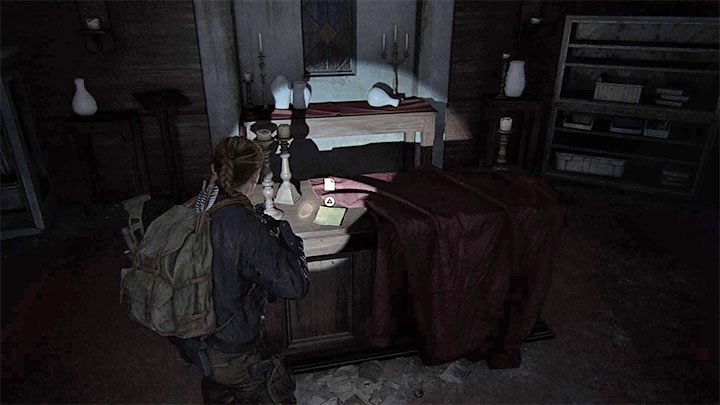 Notatkę znajdziesz na ołtarzu w kaplicy - The Last of Us 2: Epicentrum / Ground Zero sekrety, znajdźki - The Last of Us 2 - poradnik do gry