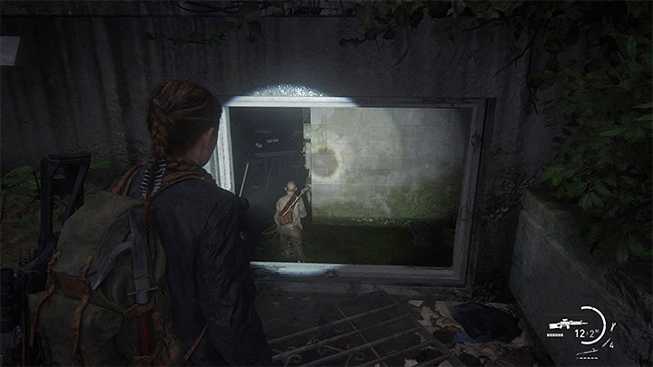 Odnalezieniem monety możesz zająć się niedługo po tym jak w trakcie ucieczki trzeba będzie wejść do pokazanego na obrazku budynku - The Last of Us 2: Ucieczka z wyspy / The Escape sekrety, znajdźki - The Last of Us 2 - poradnik do gry