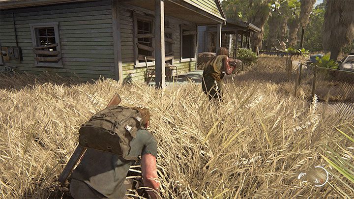 Podczas podróżowania główną (zarośniętą) ulicą z etapu Constance 2425 zauważysz dom po lewej stronie, wokół którego kręcą się zainfekowani - The Last of Us 2: Constance 2425 sekrety, znajdźki - The Last of Us 2 - poradnik do gry