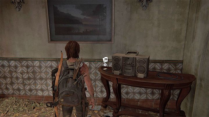 Sekret leży na stoliku obok wieży stereo - The Last of Us 2: Kurort / The Resort sekrety, znajdźki - The Last of Us 2 - poradnik do gry
