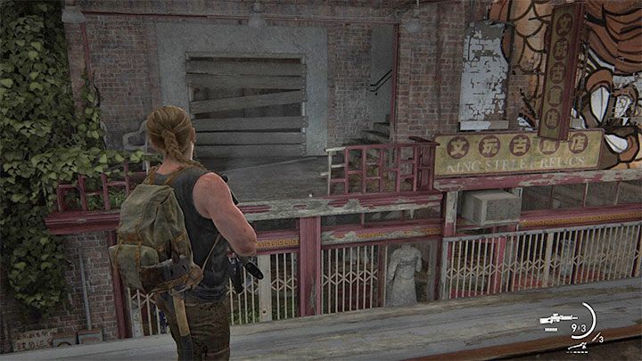 Na piętrze budynku musisz w pierwszej kolejności rozprawić się z klikaczami - The Last of Us 2: Seattle, dzień 1 Abby - sejfy, kody - The Last of Us 2 - poradnik do gry