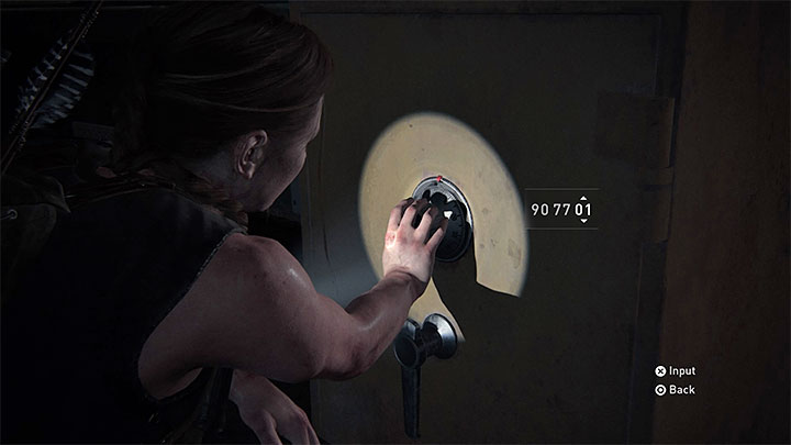 Po wyjściu po schodach na górny pokład znajdziesz się obok mostka kapitańskiego - zbadaj go i pozbądź się potwora, który może tu przebywać - The Last of Us 2: Seattle, dzień 1 Abby - sejfy, kody - The Last of Us 2 - poradnik do gry