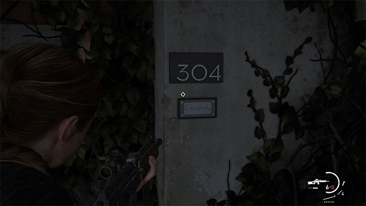 Kombinacja do sejfu jest połączeniem numerów dwóch mieszkań - tego, w którym rozpocząłeś eksplorację bloku (302) oraz sąsiedniego należącego do kobiety wspomnianej w notatce (304) - The Last of Us 2: Seattle, dzień 2 Abby - sejfy, kody - The Last of Us 2 - poradnik do gry