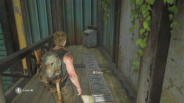 Monetę możesz znaleźć na górnym poziomie hangaru, w którym wisi łódź - The Last of Us 2: Pieszo / On Foot sekrety, znajdźki - The Last of Us 2 - poradnik do gry